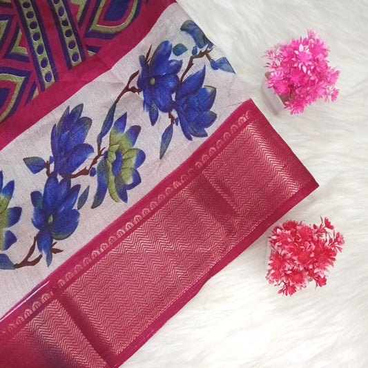 Dola Floral Pattern Saree | Shanthi Boutique