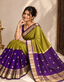 Trending Half and Half Saree @ ₹850 | green