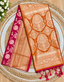 Premium Soft Silk Saree | orange