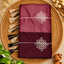 Maroon with deep wine premium Kolam saree with contrast border and tassels