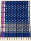 Navy Blue Banarasi handloom warm silk saree