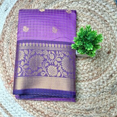 Vairaoosi Checks Saree @ ₹750 | Lavender