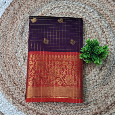 Vairaoosi Checks Saree @ ₹750 | Maroon