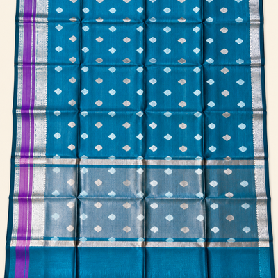 Banarasi Handloom Warm Silk Saree | Teal blue