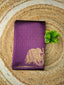Elephant Border Soft Silk Saree | purple