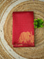 Elephant Border Soft Silk Saree | red