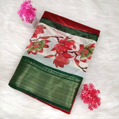 Dola Floral Pattern Saree | Shanthi Boutique