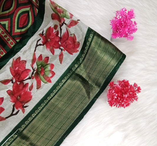 Dola Floral Pattern Saree | Shanthi Boutique