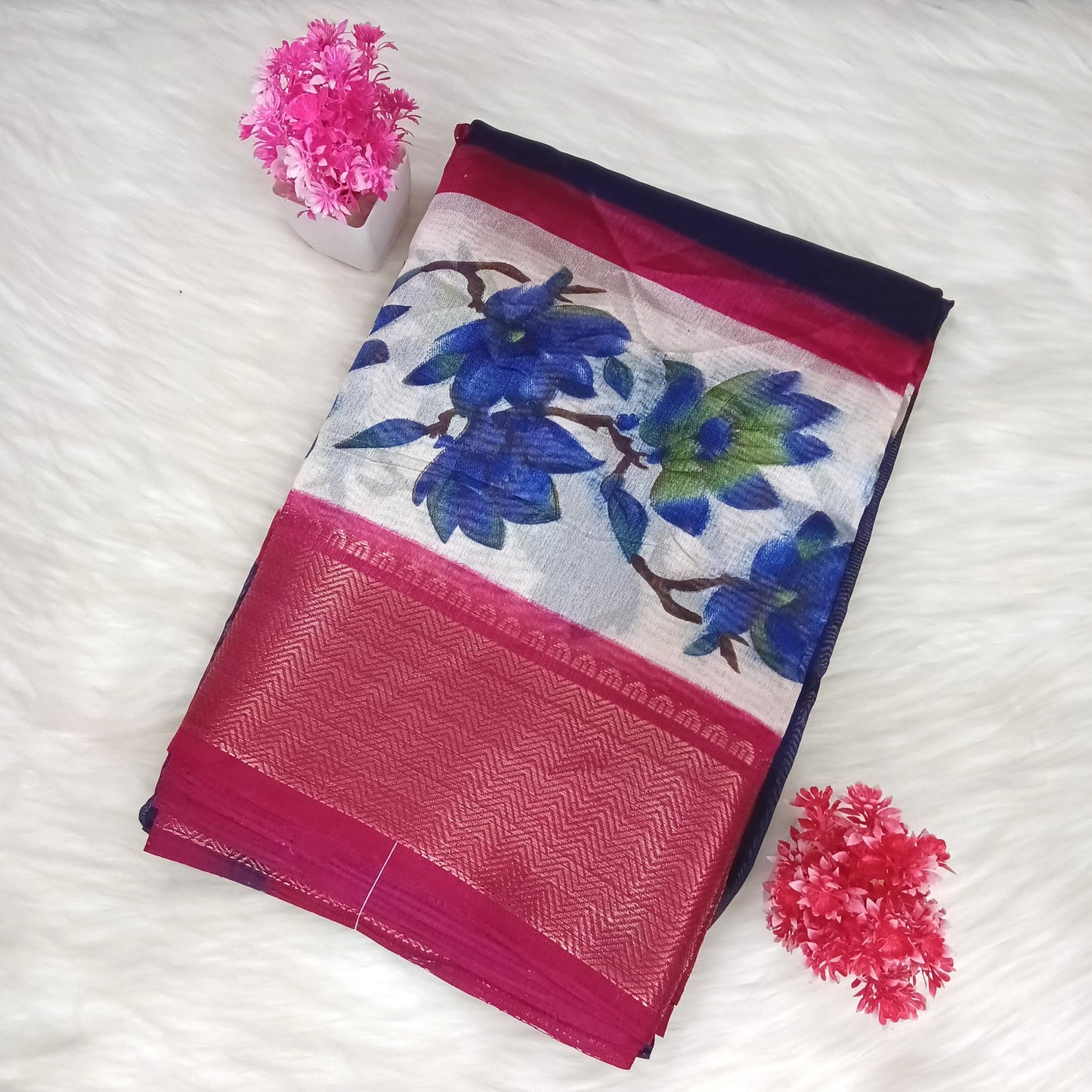 Dola Floral Pattern Saree | Shanthi Boutique