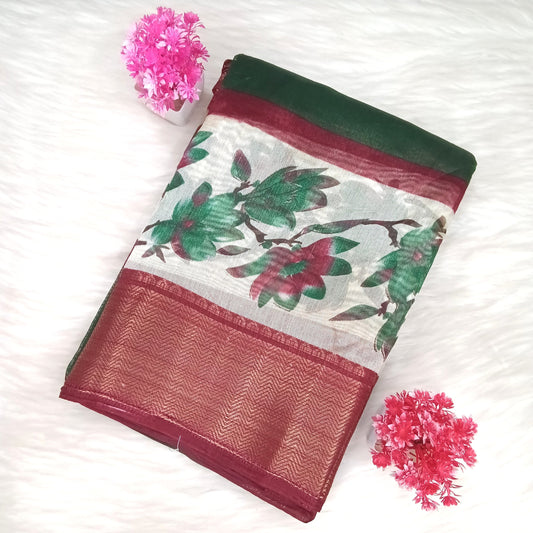 Dola Floral Pattern Saree | Shanthi Boutique