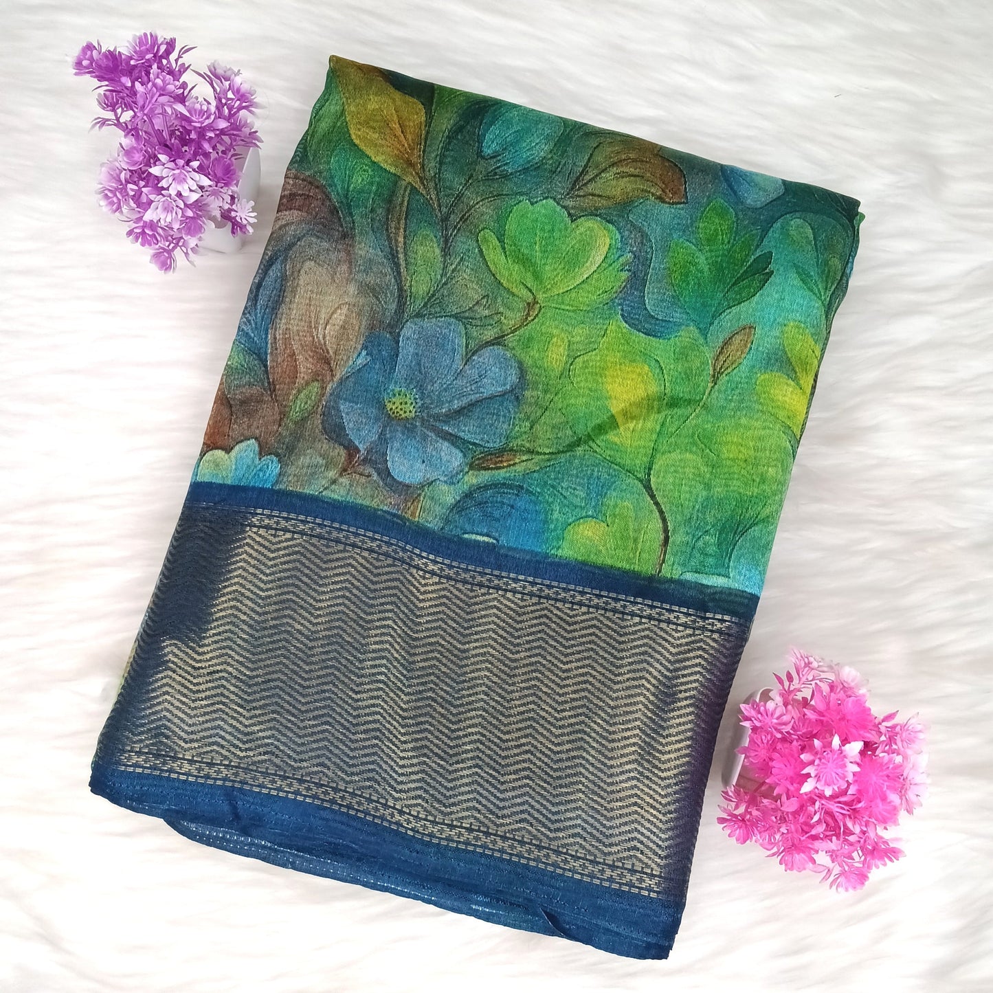 Dola Floral Pattern Saree | Shanthi Boutique