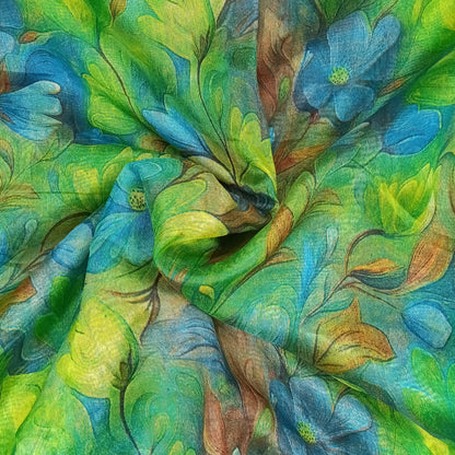 Dola Floral Pattern Saree | Shanthi Boutique