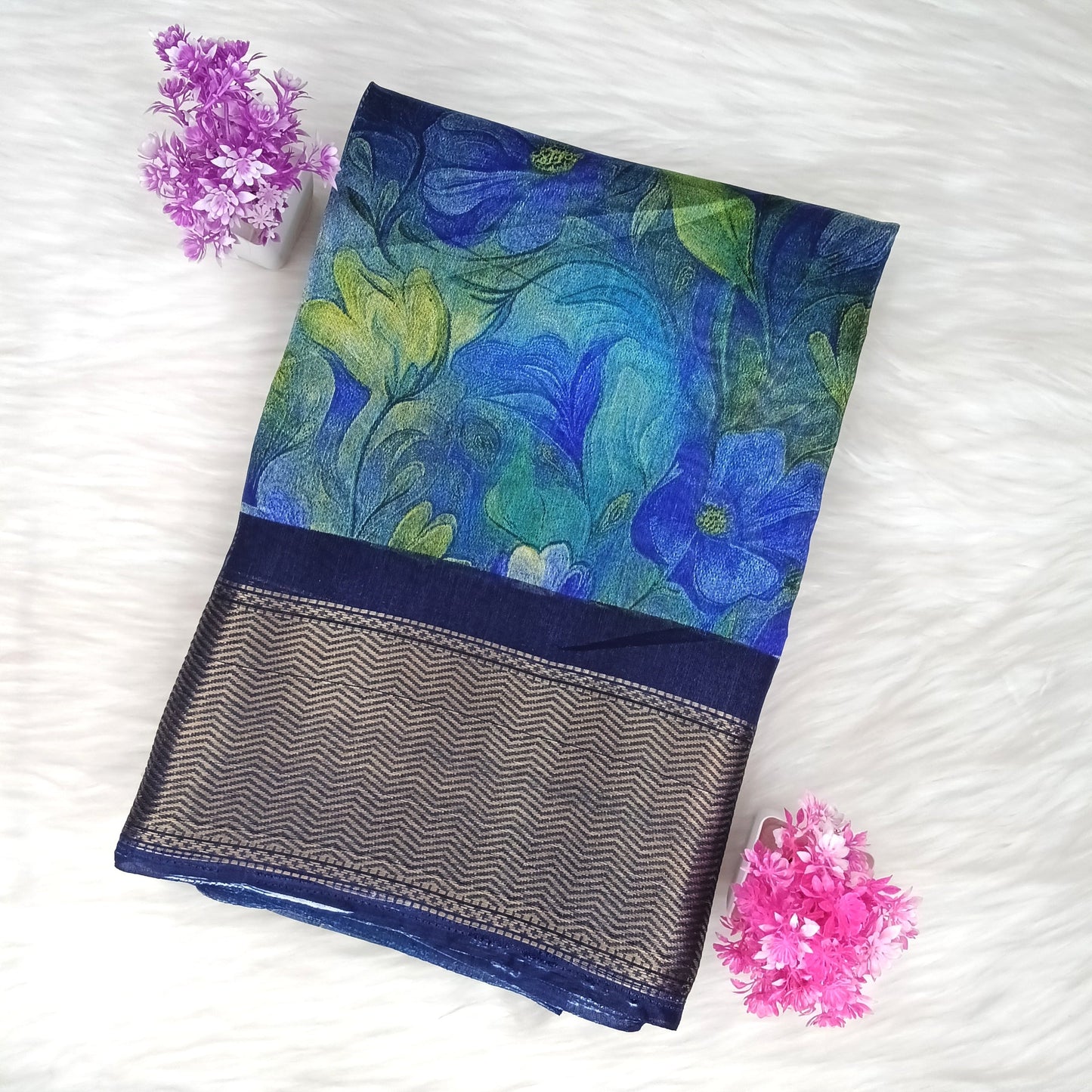 Dola Floral Pattern Saree | Shanthi Boutique