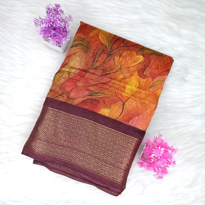 Dola Floral Pattern Saree | Shanthi Boutique