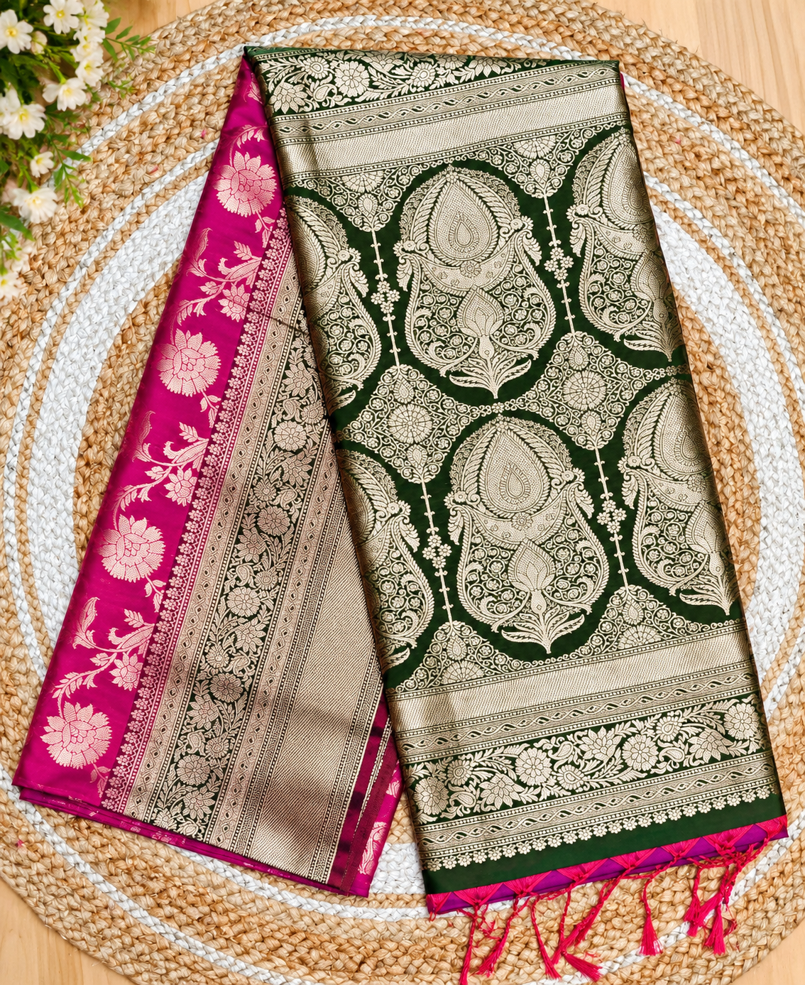 Premium Soft Silk Saree | red Main image