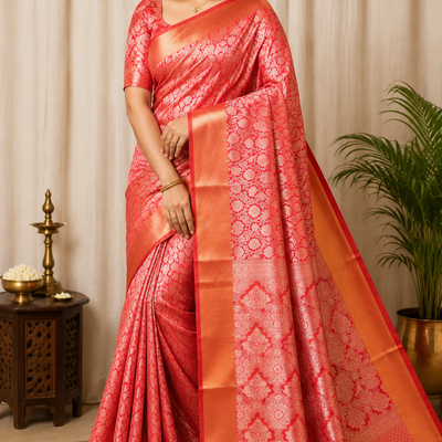 Nita Ambani Inspired Saree @ ₹599 | Orange