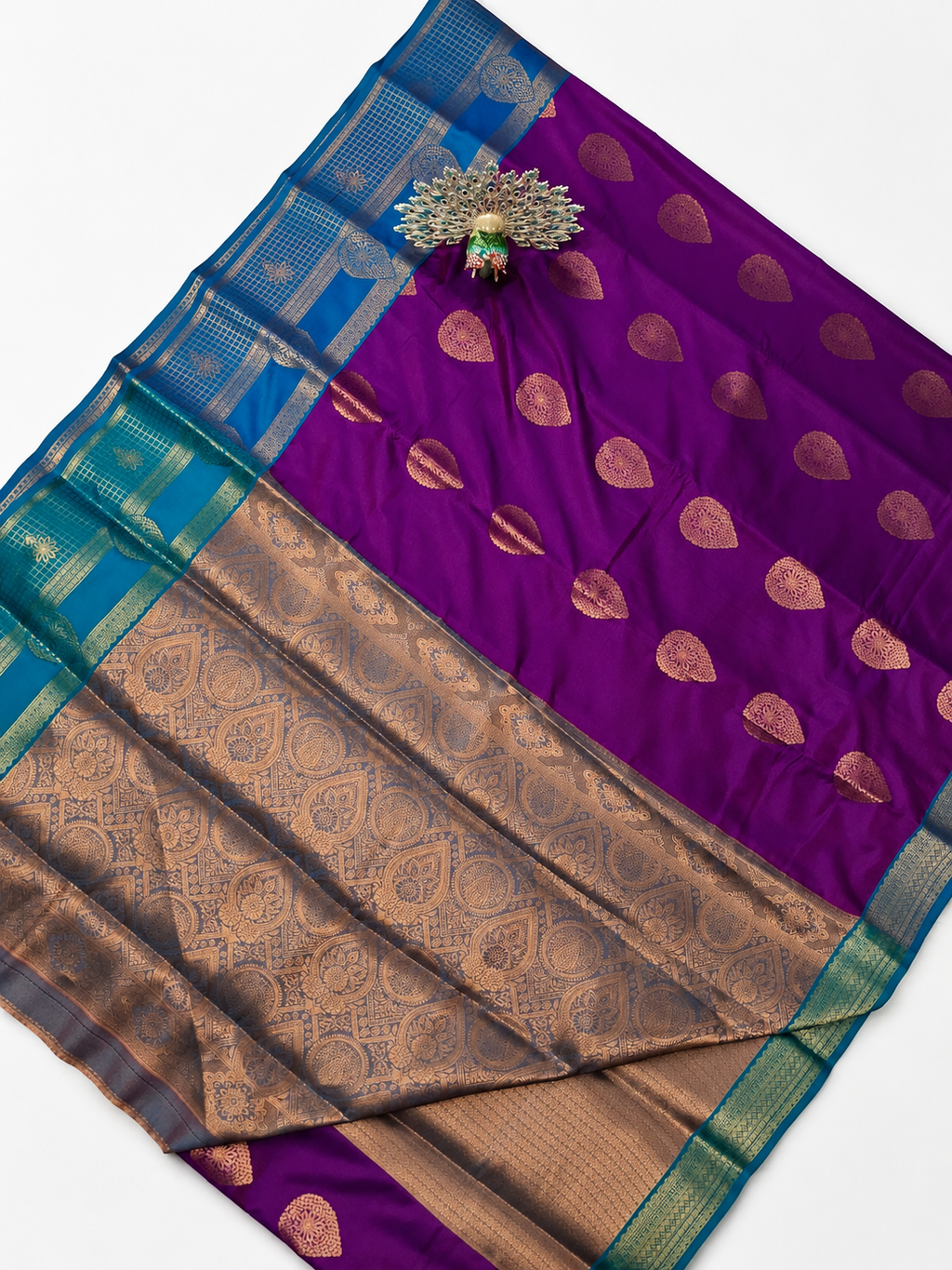 Kanchi Pattu Saree @ ₹850 | violet