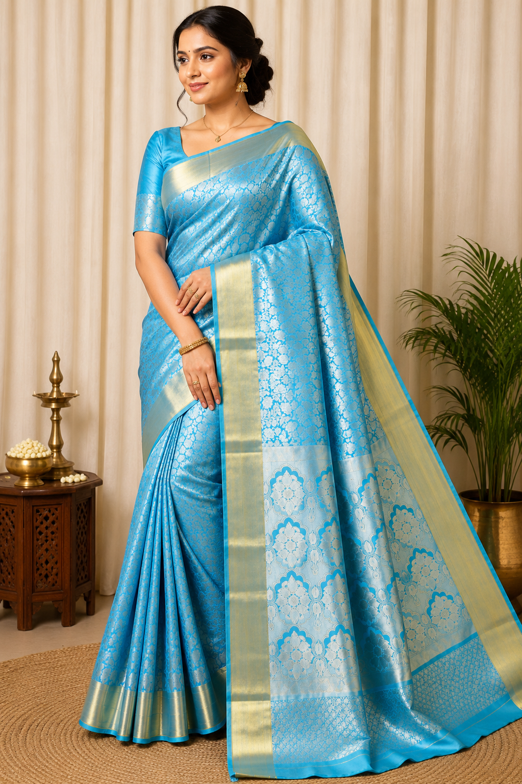 Nita Ambani Inspired Saree @ ₹599 | Blue Secondary image