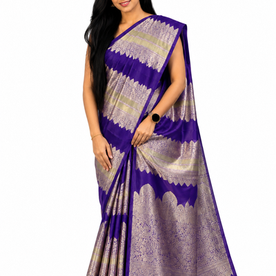 Royal Banaras Saree | violet