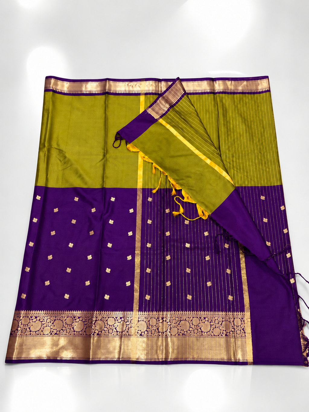 Trending Half and Half Saree @ ₹850 | green