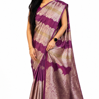 Royal Banaras Saree | violet