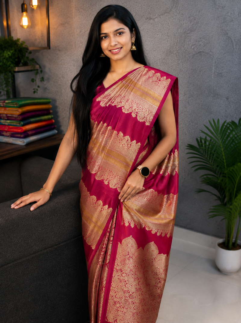 Royal Banaras Saree | orange