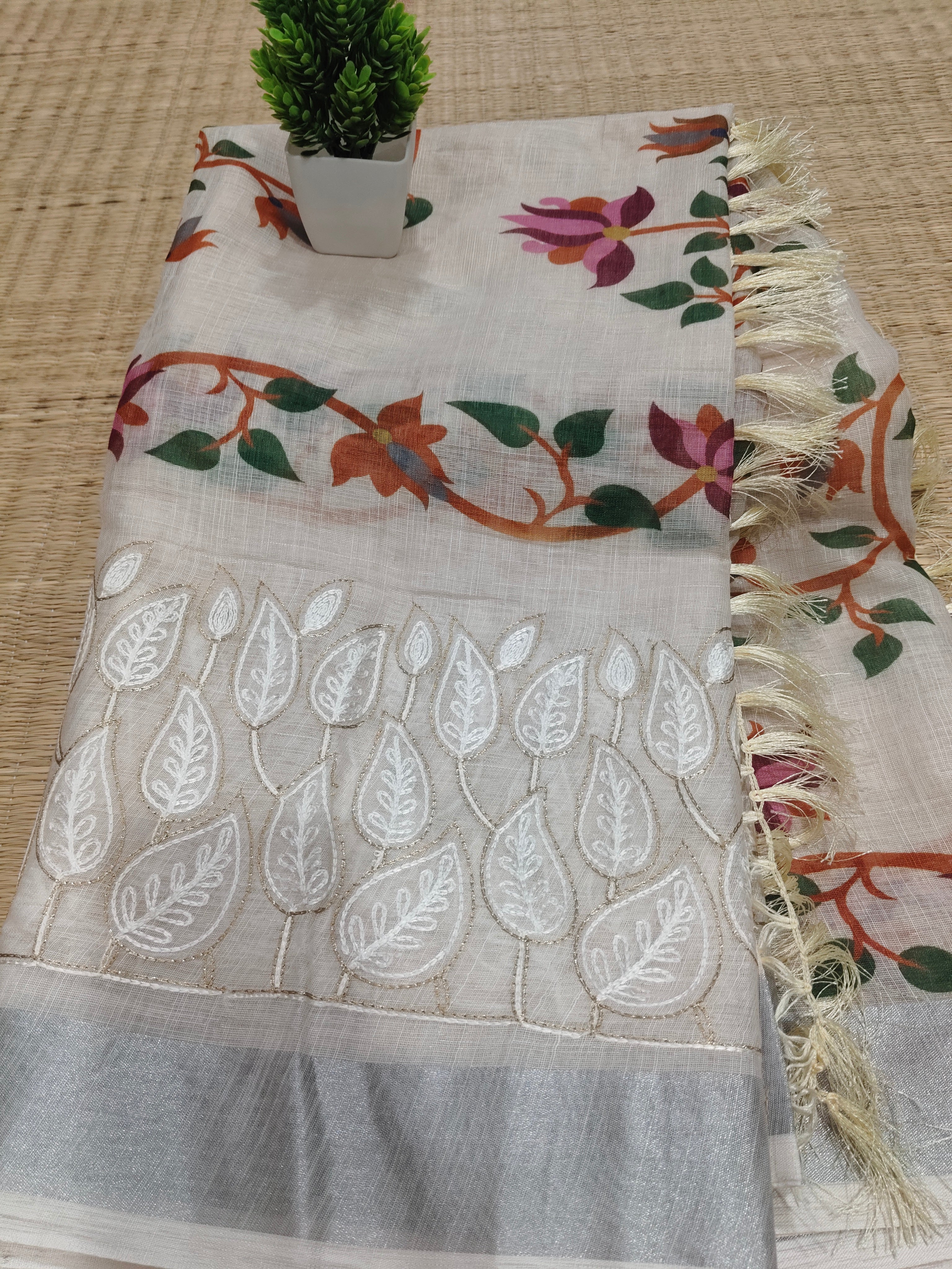 Linen Saree | SBLC010
