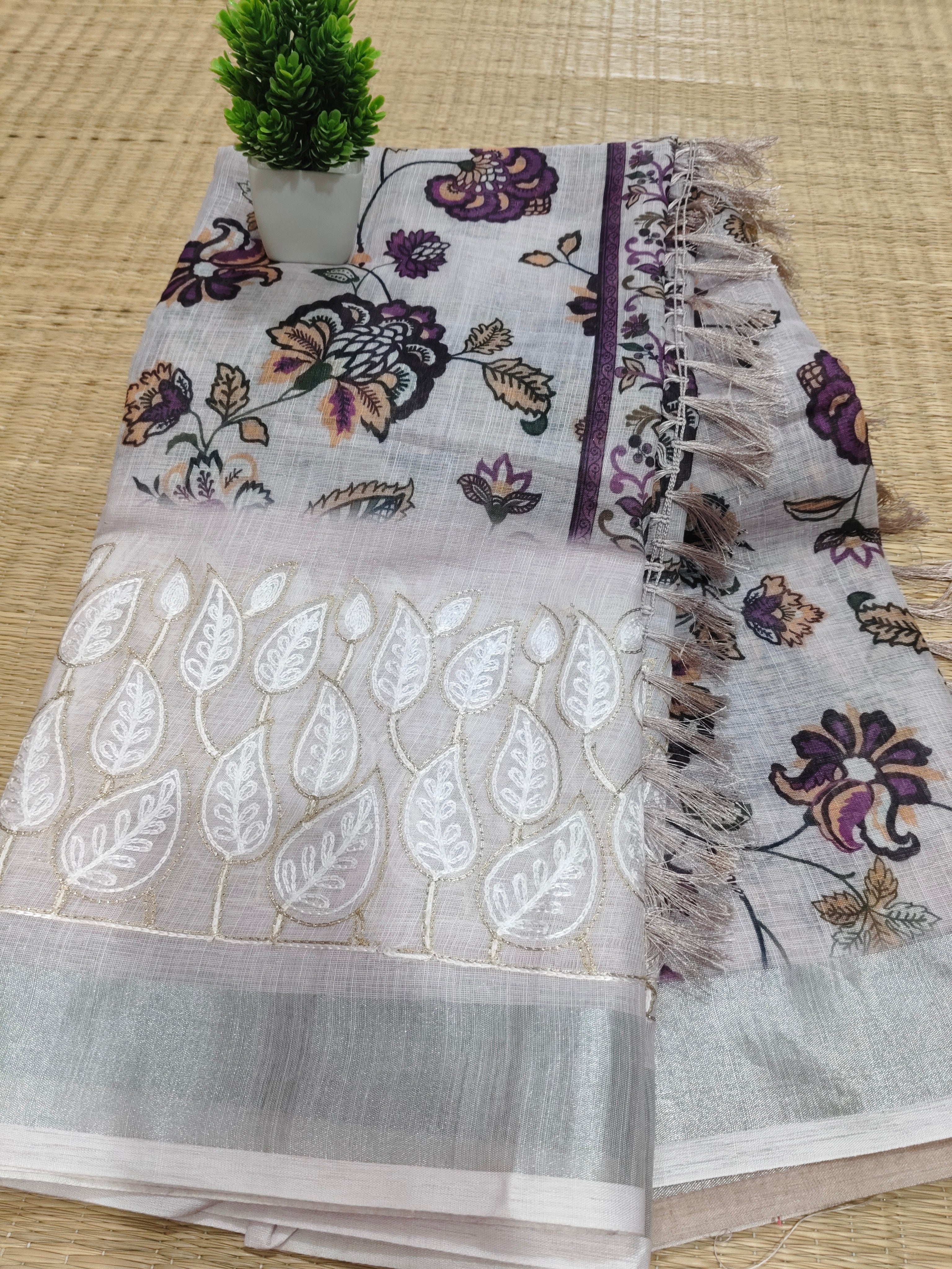 Linen Saree | SBLC010