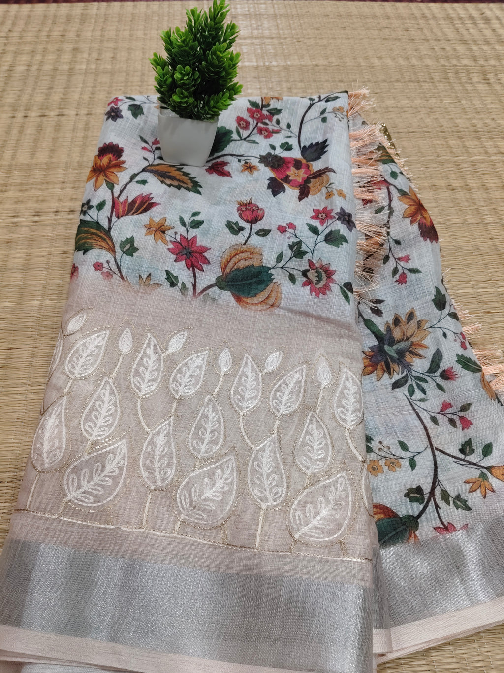 Linen Saree | SBLC010