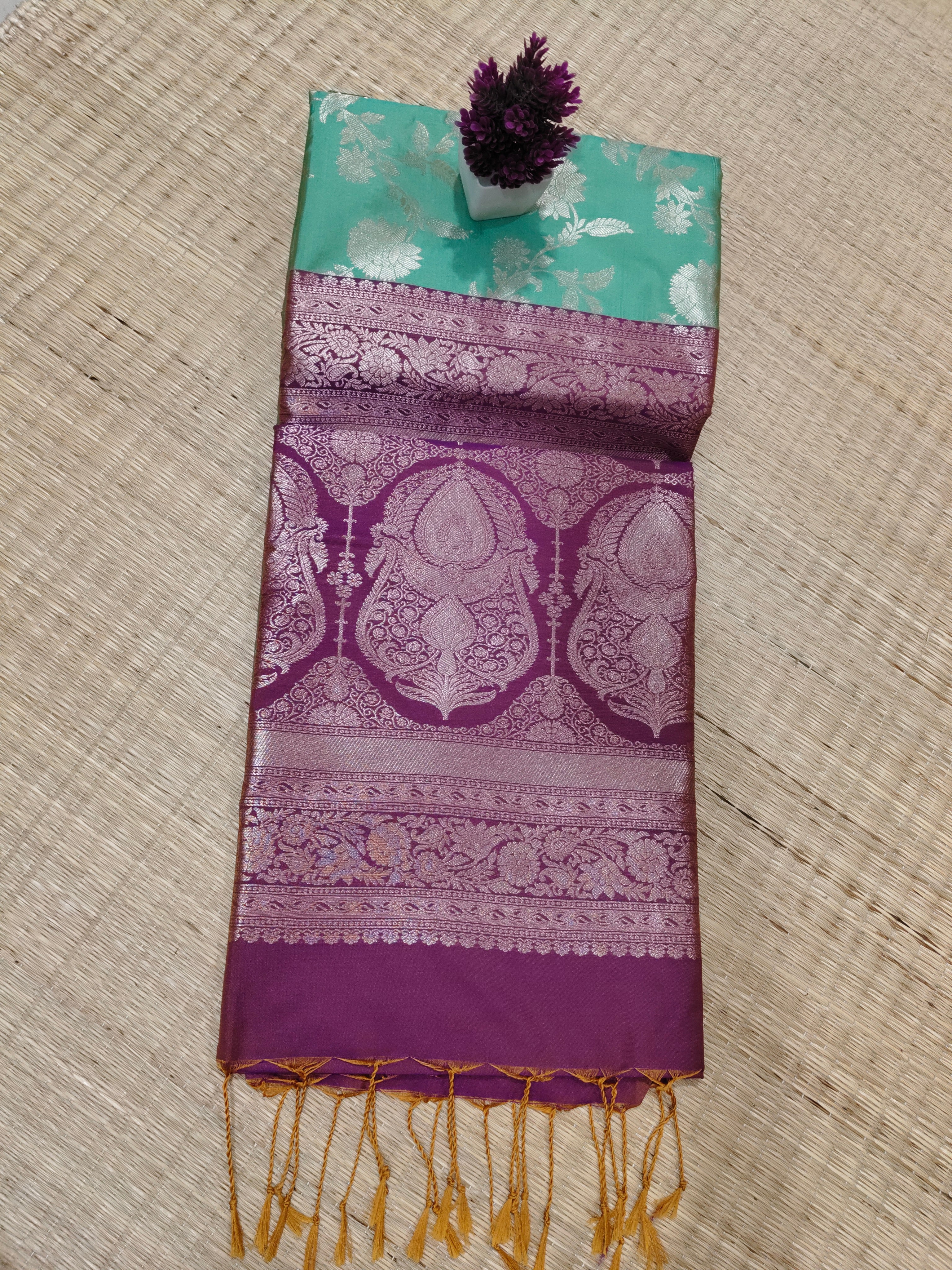 Zari Woven Soft Silk | SBZWS014