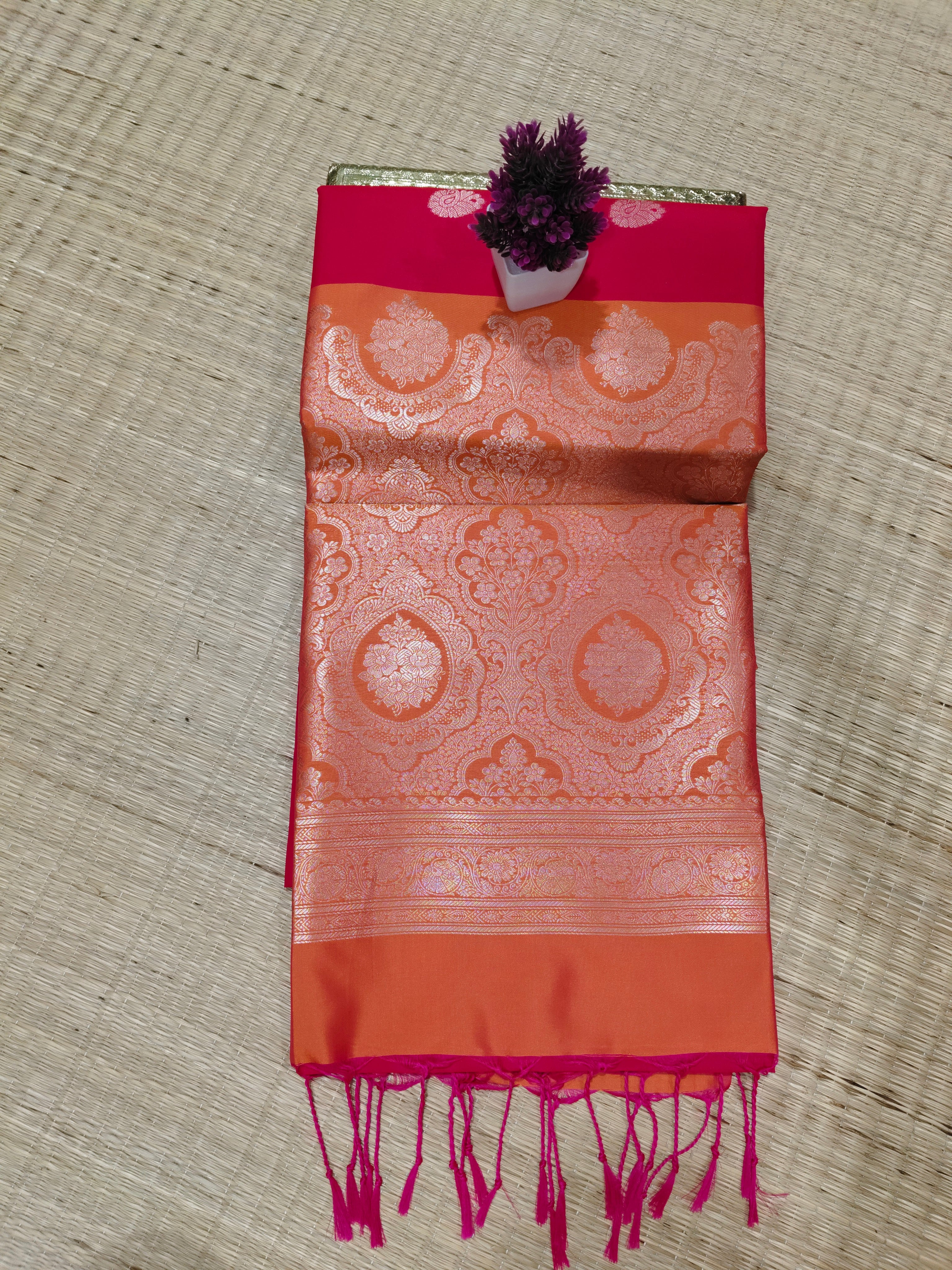 Zari Woven Soft Silk | SBZWS014