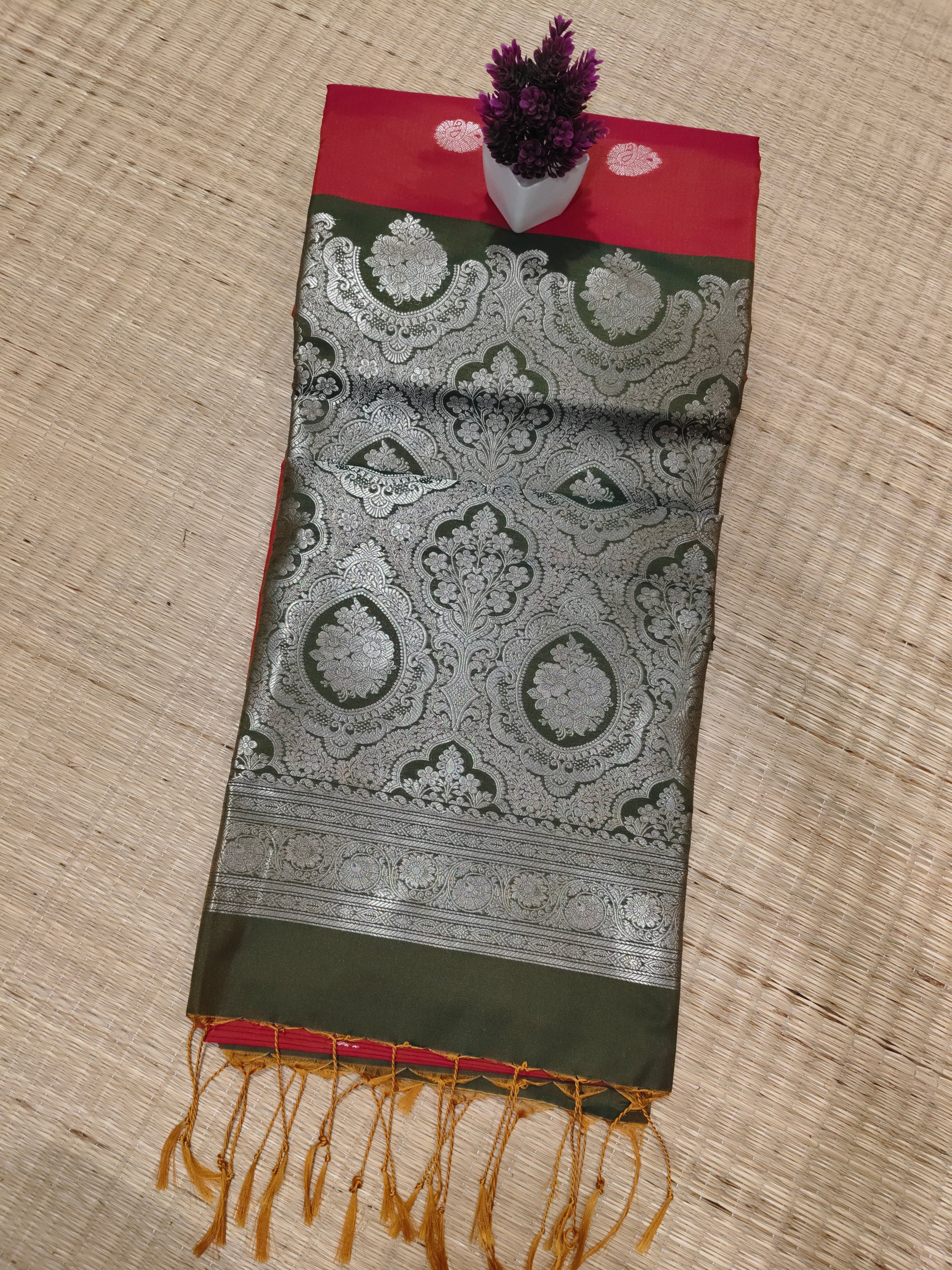 Zari Woven Soft Silk | SBZWS014