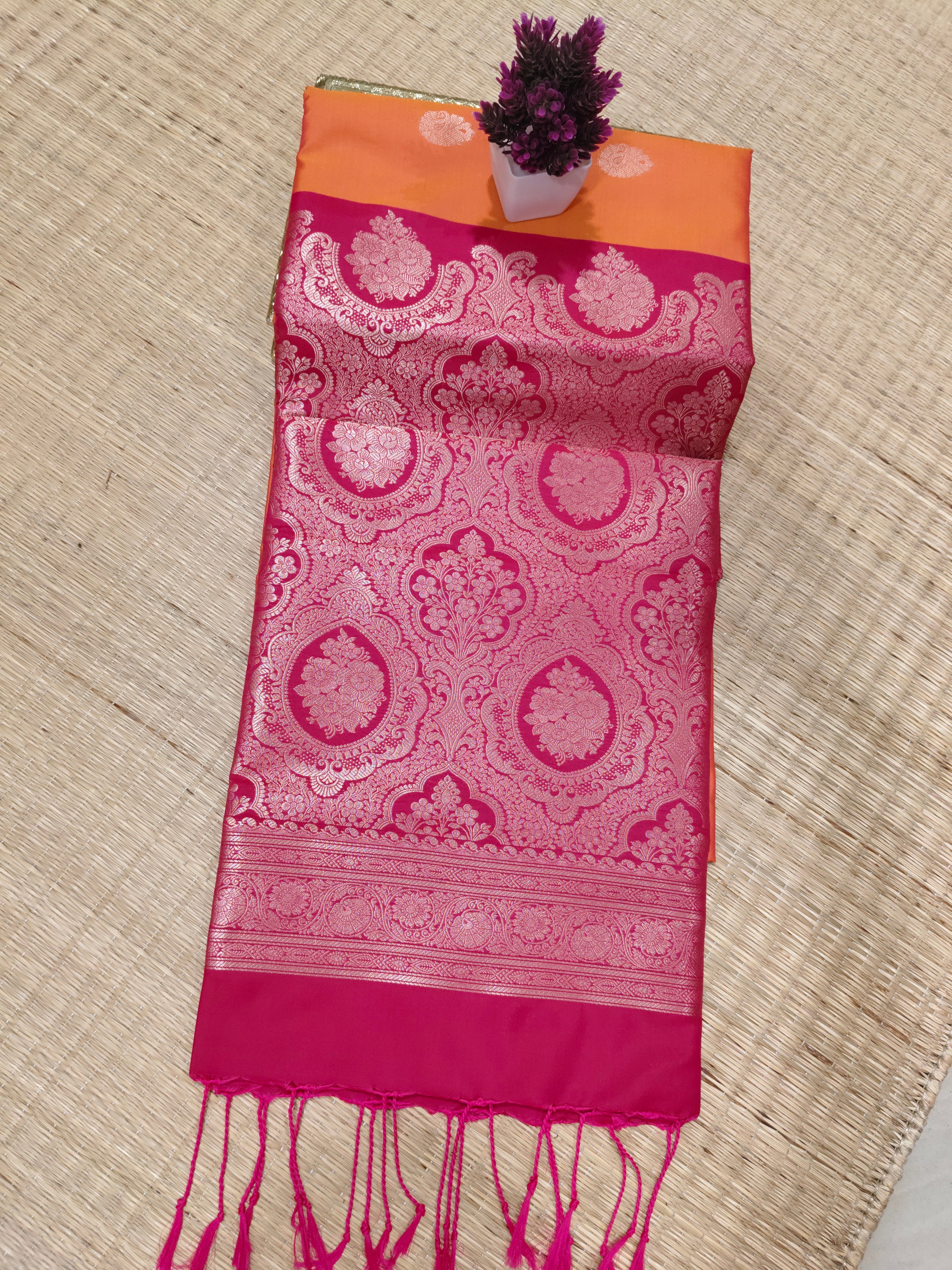 Zari Woven Soft Silk | SBZWS014