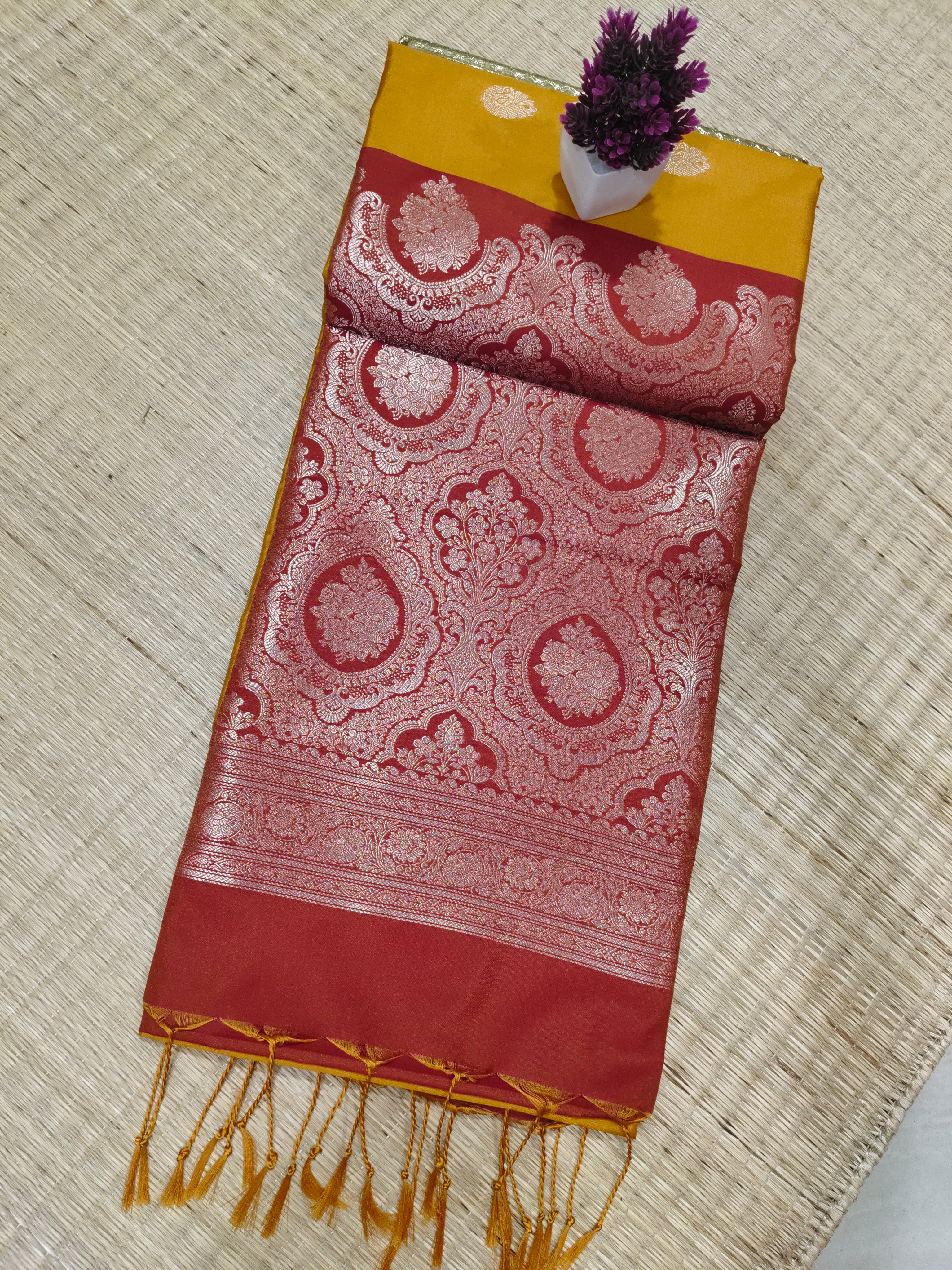 Zari Woven Soft Silk | SBZWS014