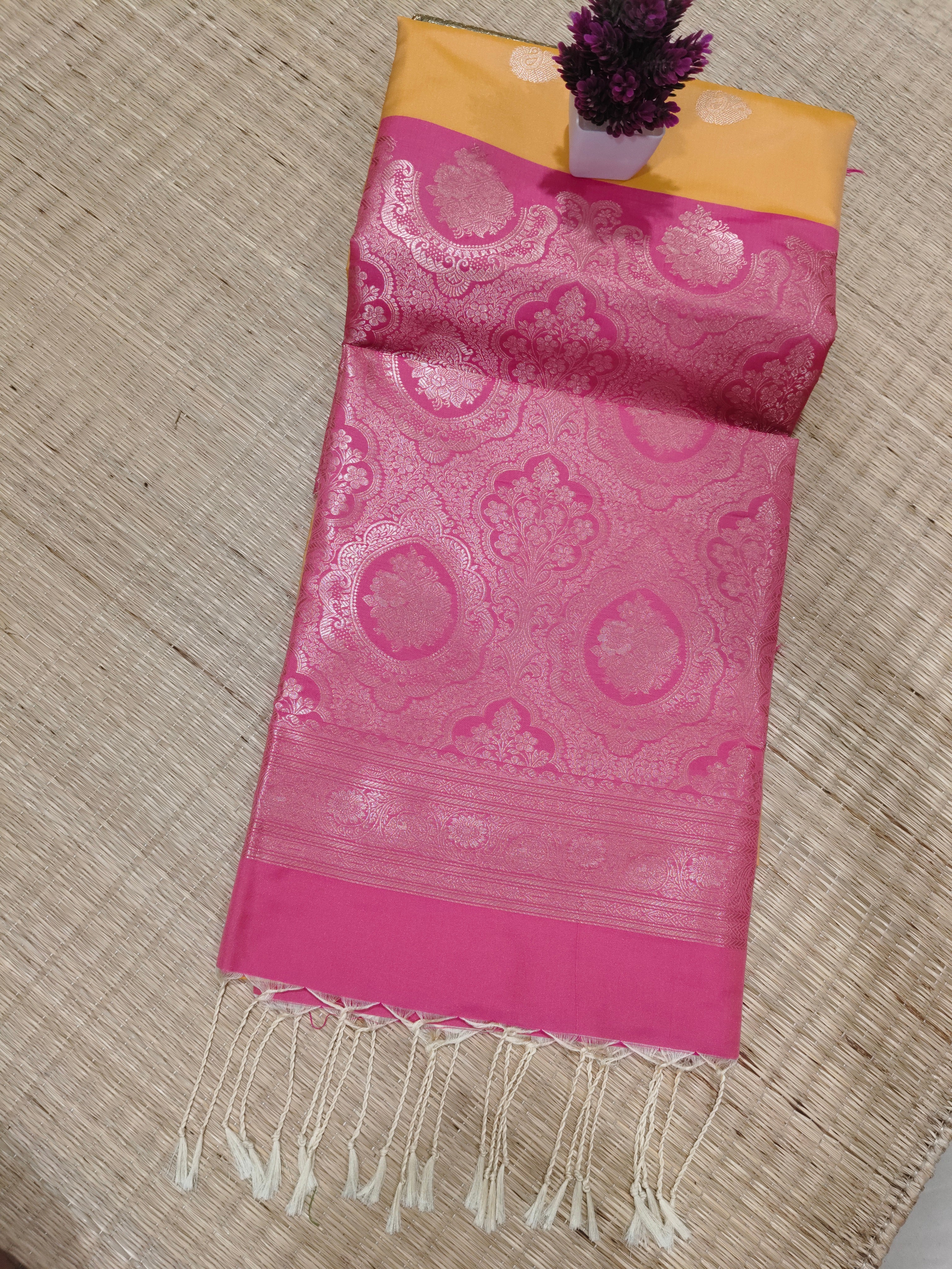 Zari Woven Soft Silk | SBZWS014