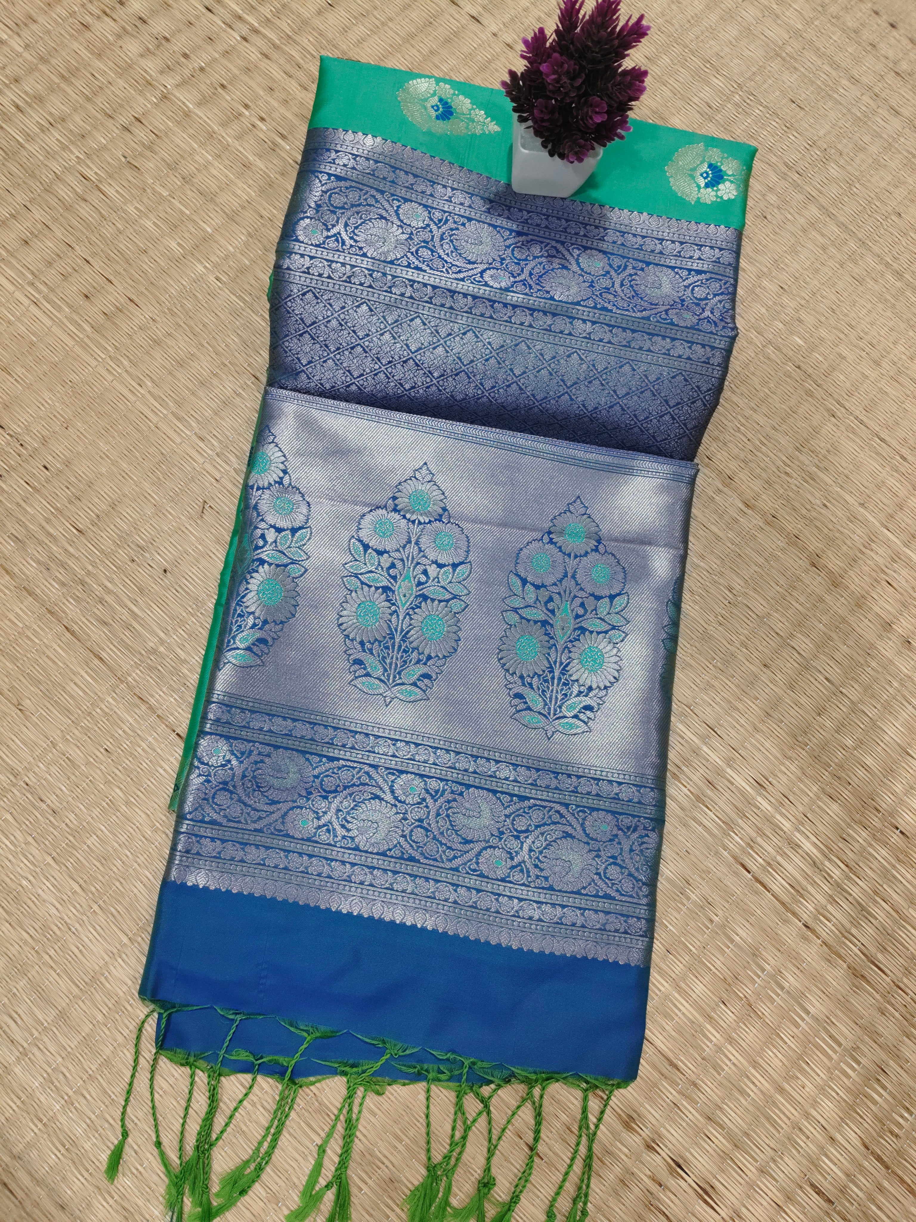 Zari Woven Soft Silk | SBZWS014