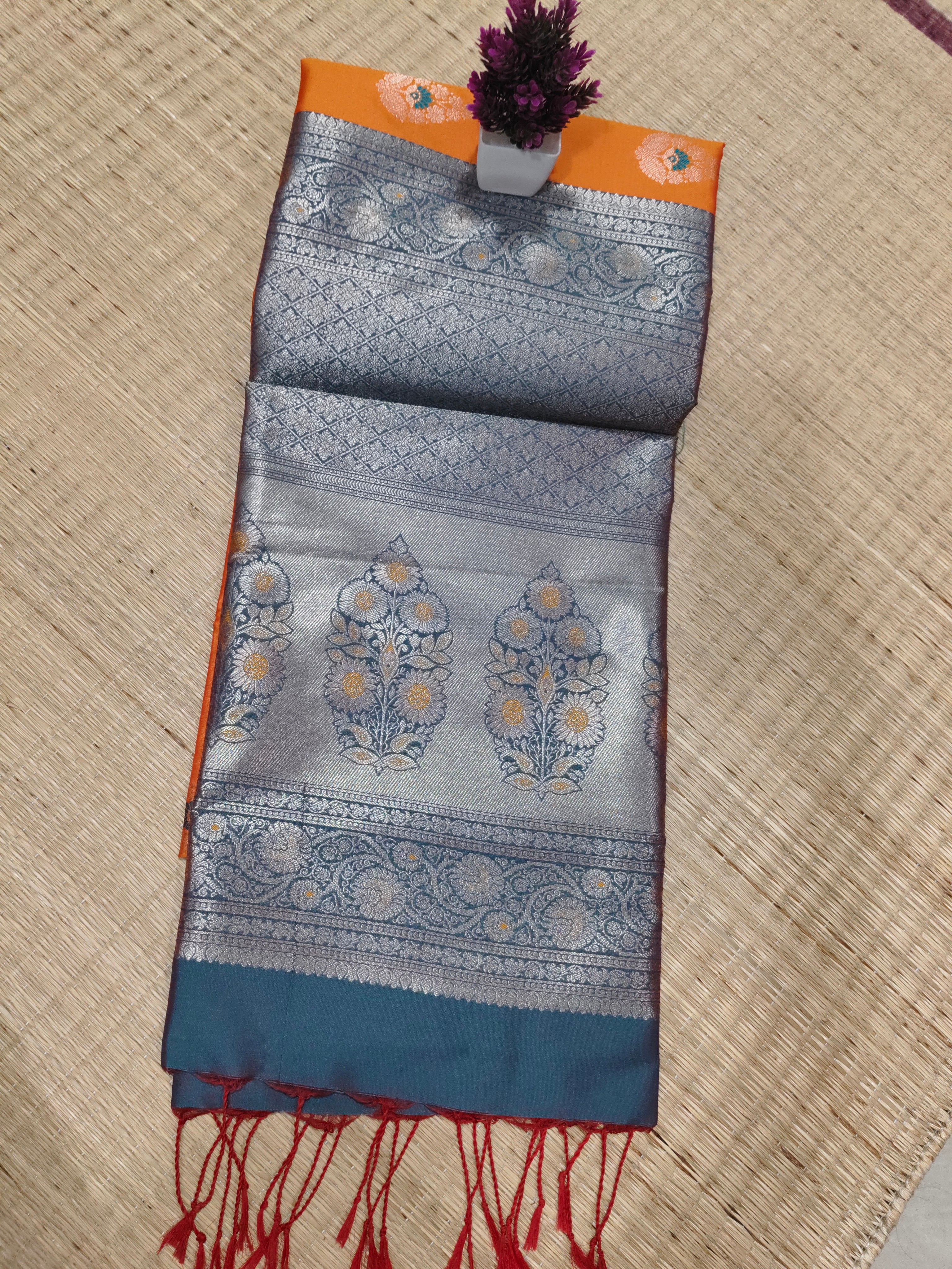 Zari Woven Soft Silk | SBZWS014