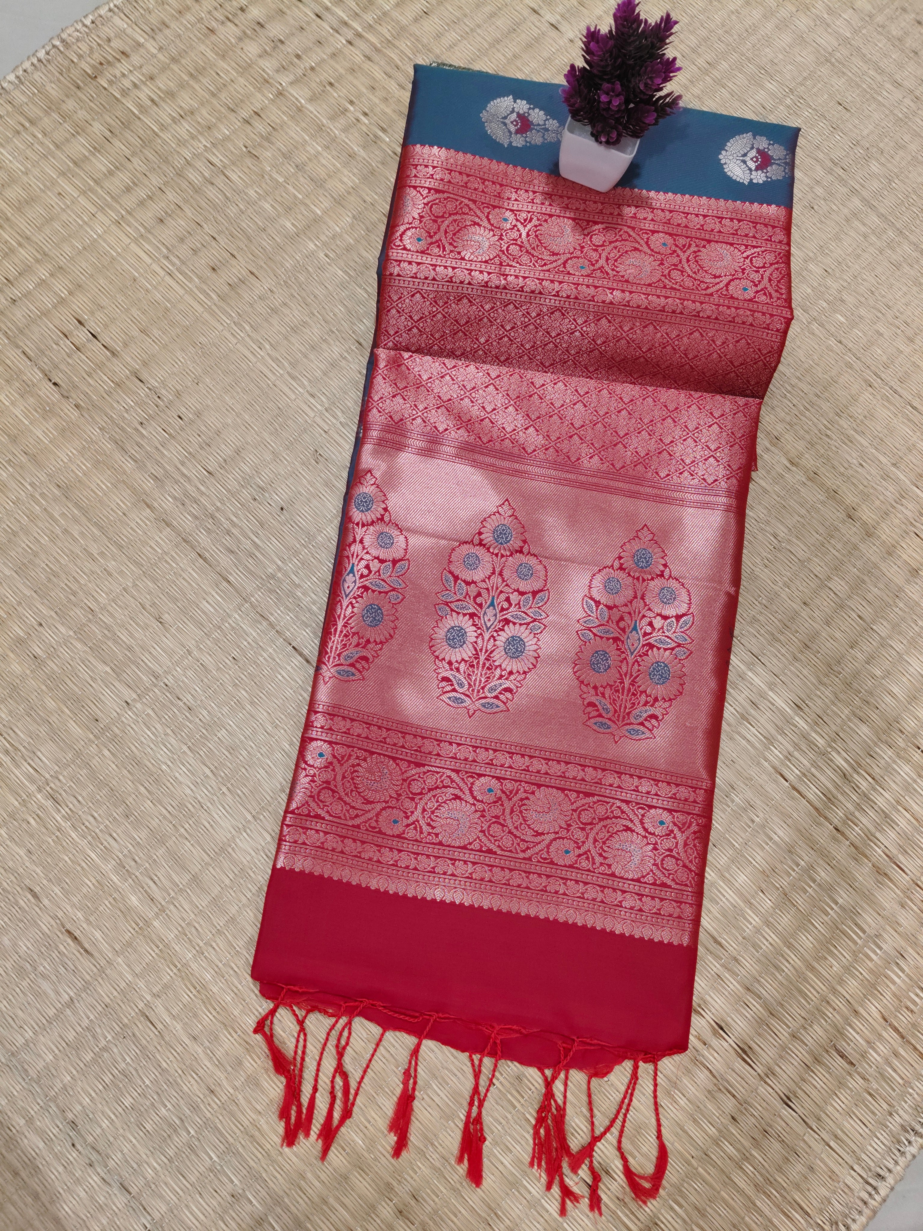 Zari Woven Soft Silk | SBZWS014