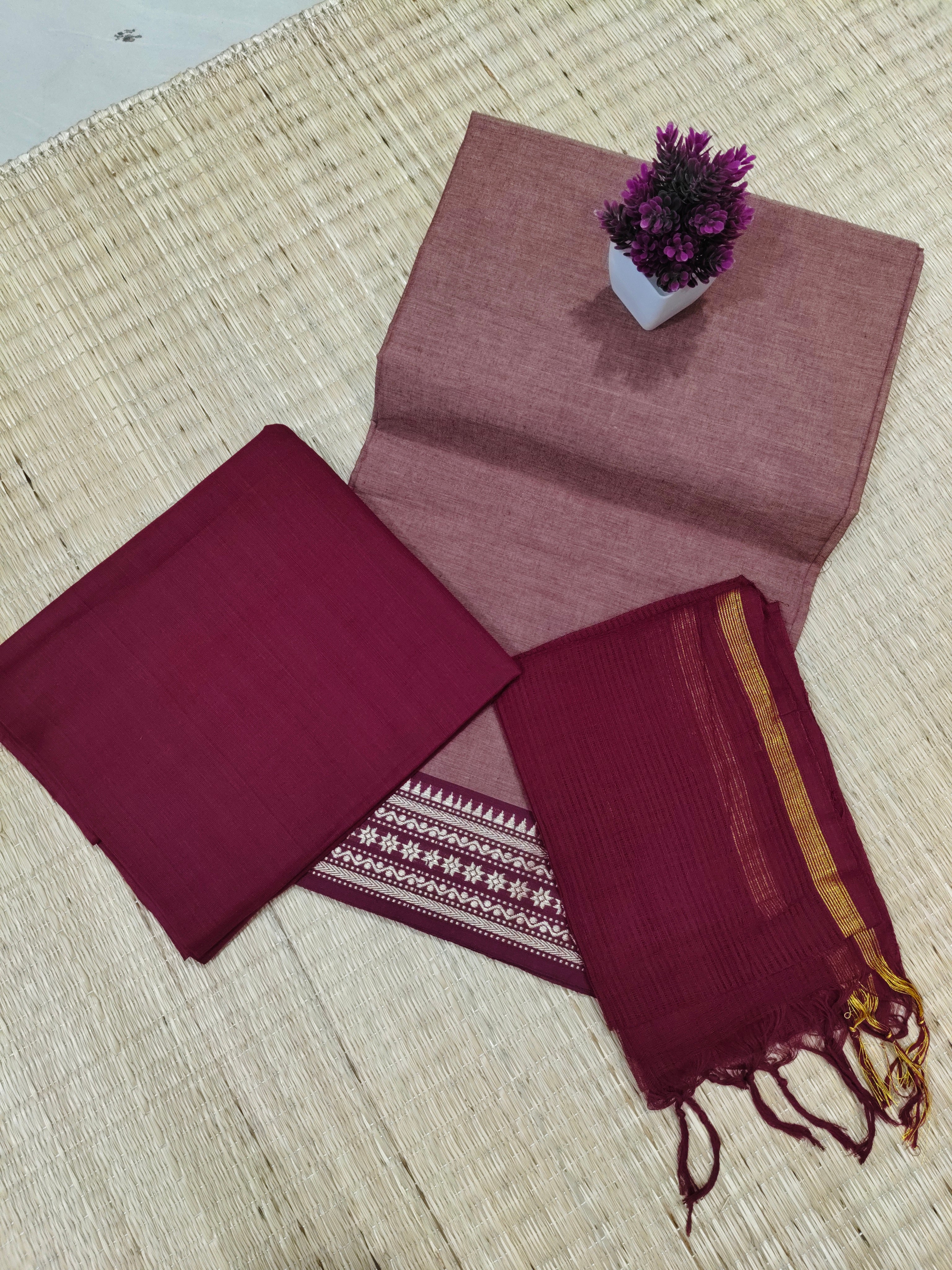Mangalagiri Cotton Chudithar | SBMC017