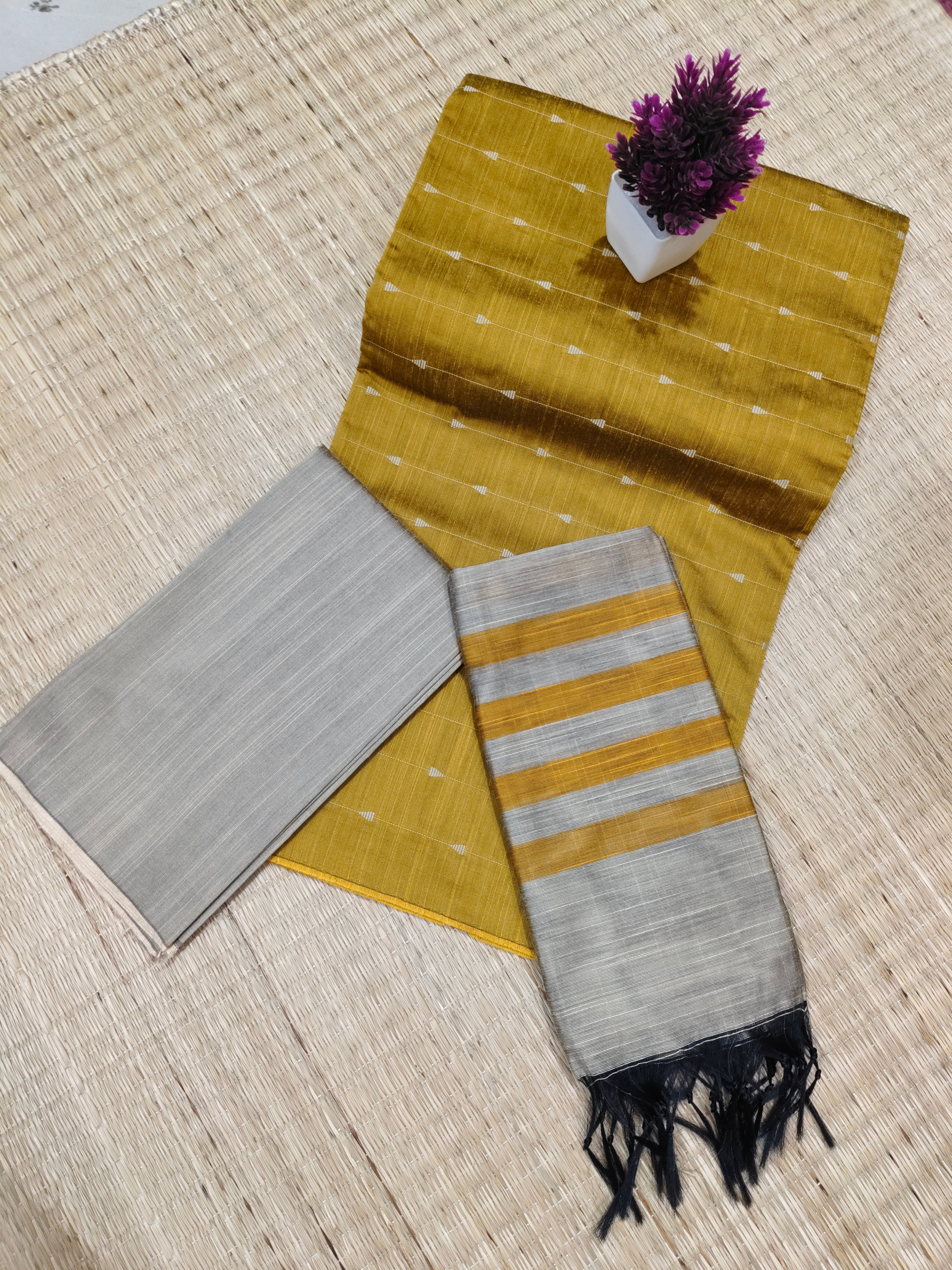 Raw Silk Cotton Chudithar | SBRSC016