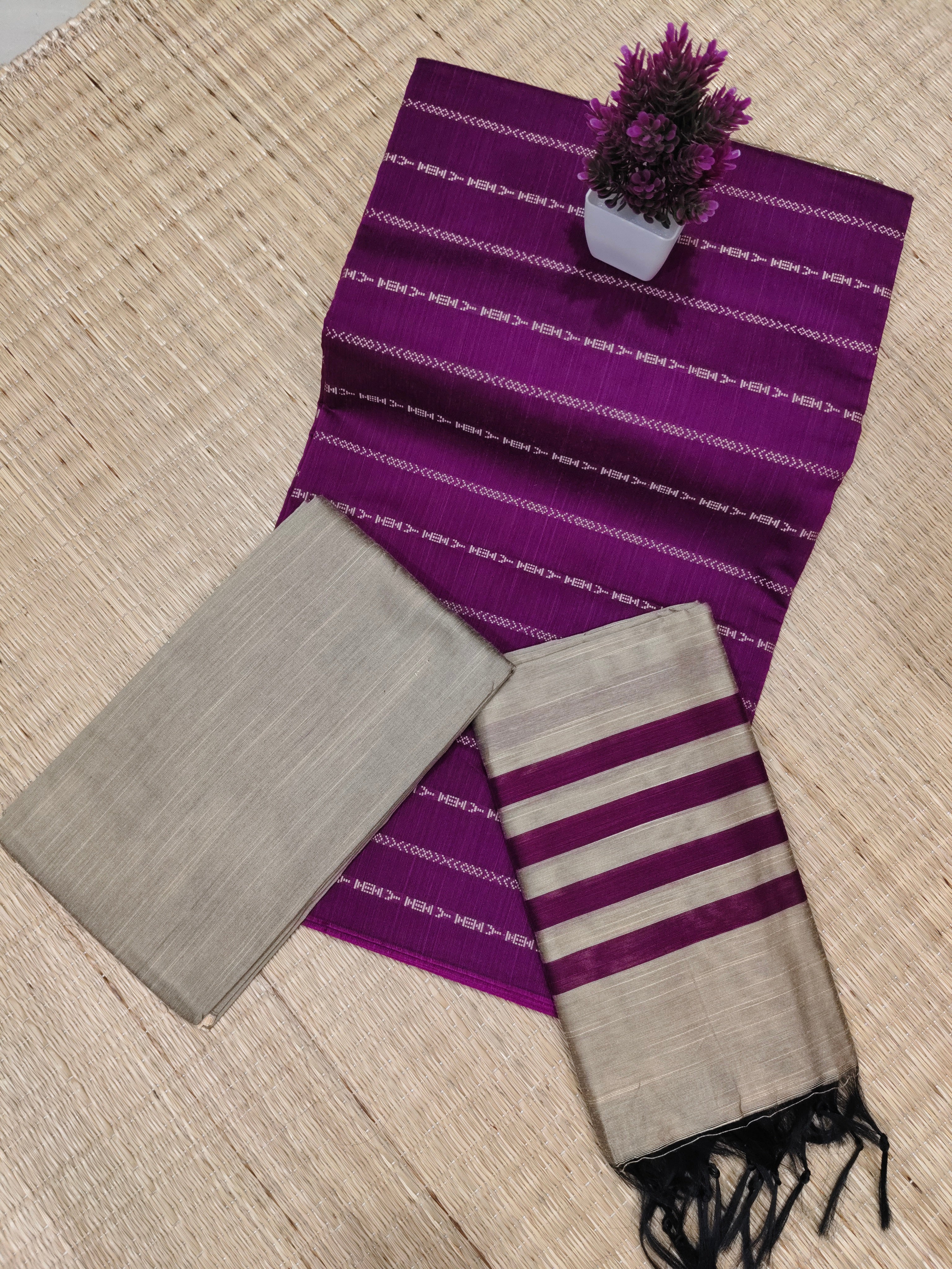 Raw Silk Cotton Chudithar | SBRSC016 Main image