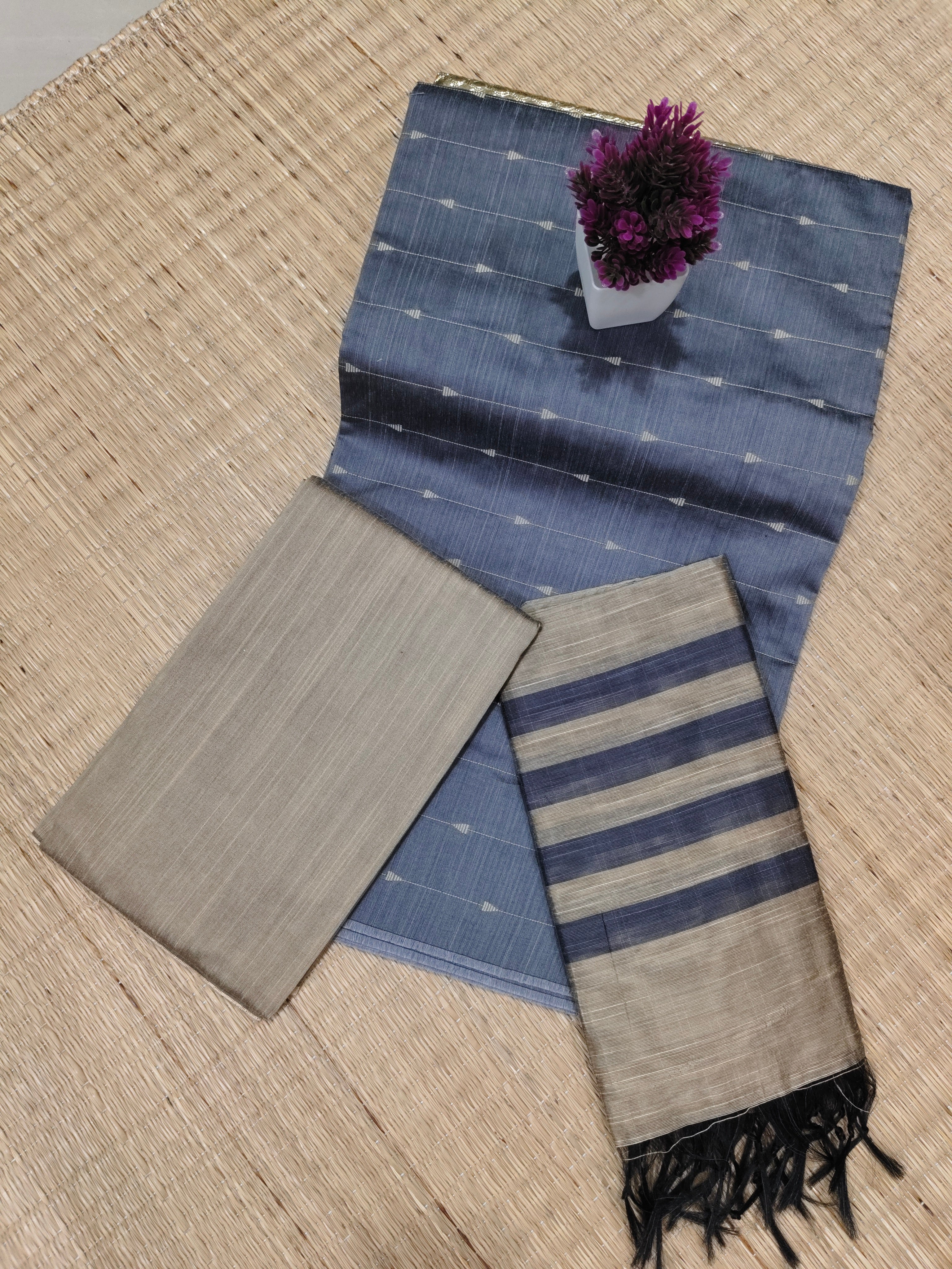 Raw Silk Cotton Chudithar | SBRSC016