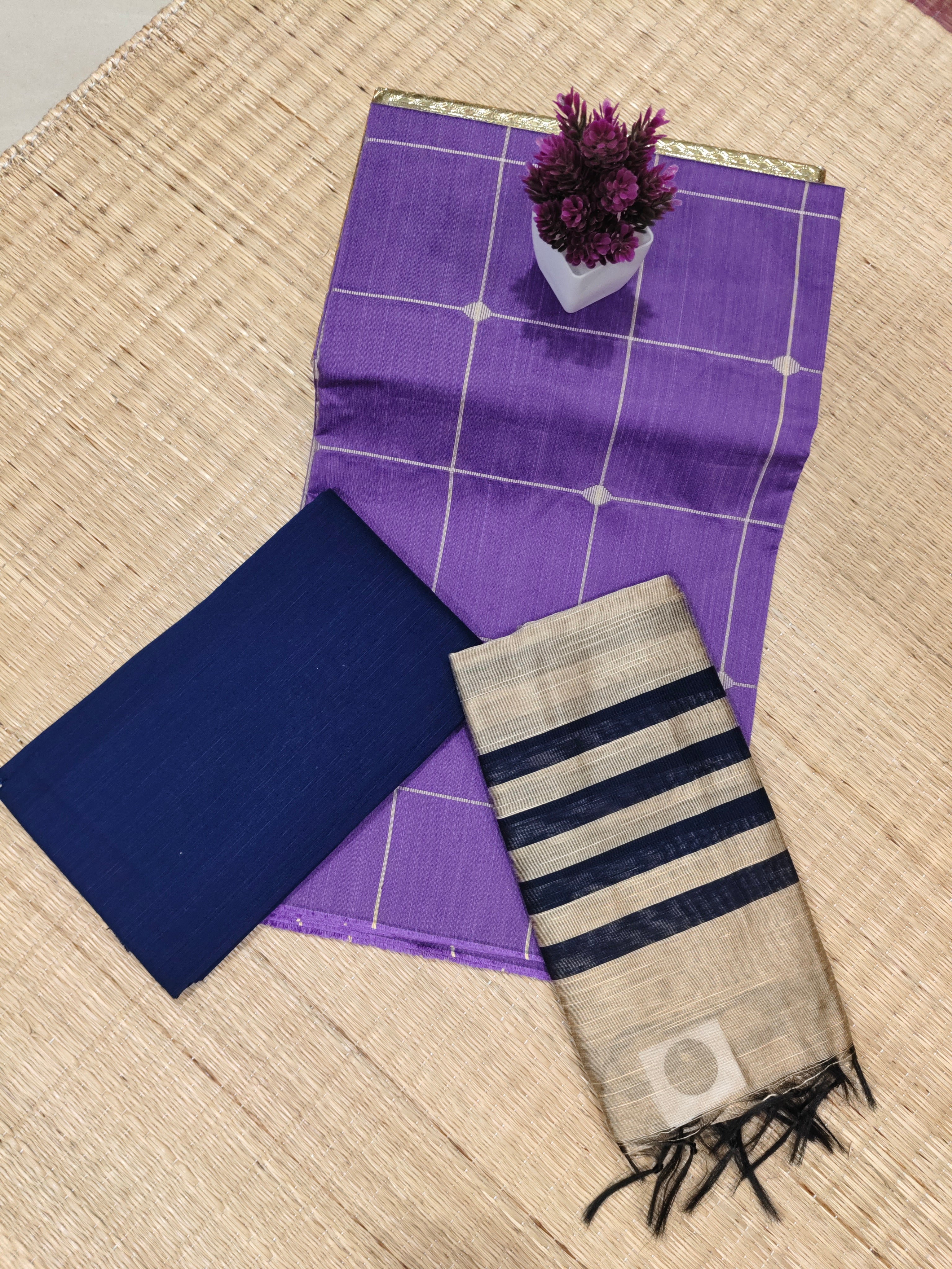 Raw Silk Cotton Chudithar | SBRSC016 Main image