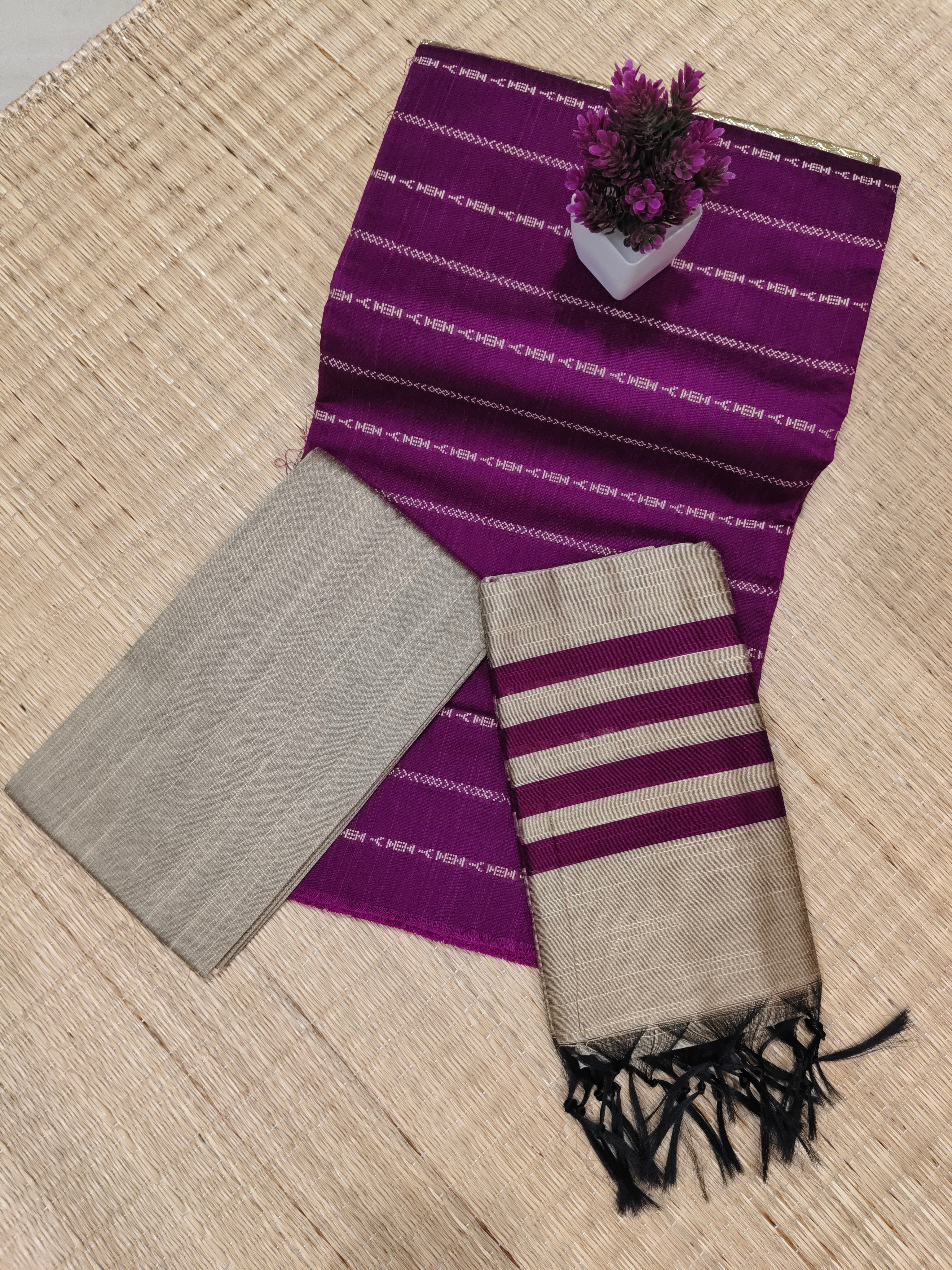 Raw Silk Cotton Chudithar | SBRSC016 Main image