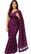Kadhi Jari Stripes | Majenta