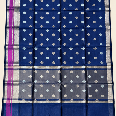 Banarasi Handloom Warm Silk Saree | Navy blue