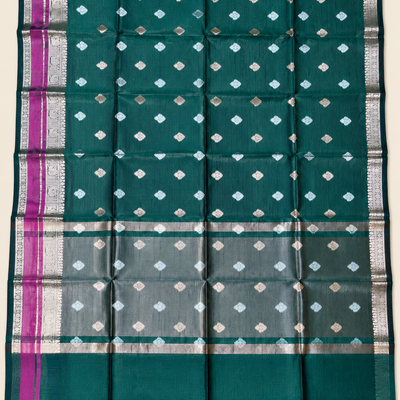 Banarasi Handloom Warm Silk Saree | Green
