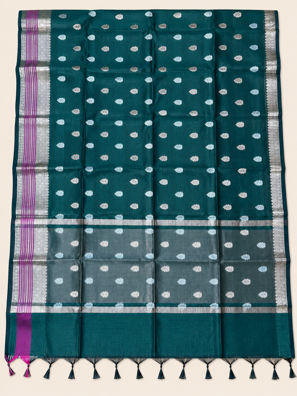 Sumati Banarasi handloom warm silk saree – view 2