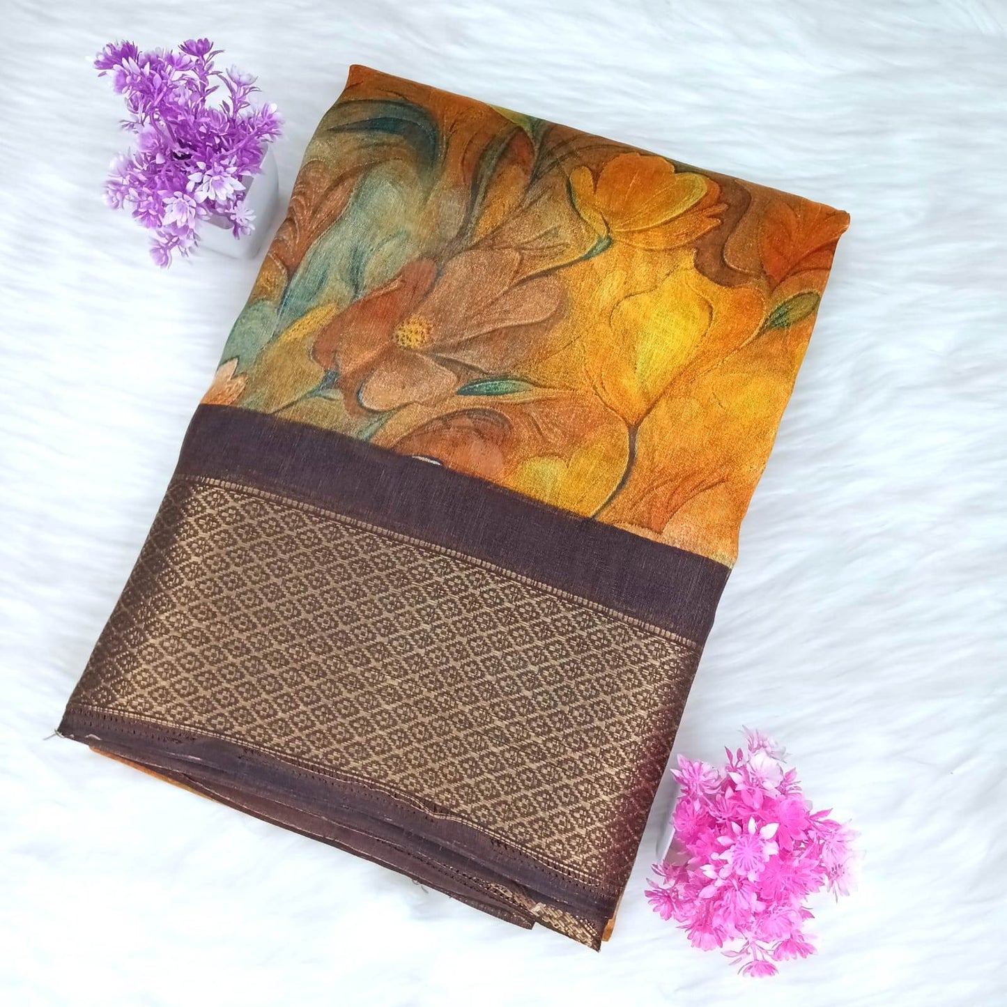 Dola Floral Pattern Saree | Shanthi Boutique