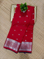 Silver Emboss Soft Silk Sare |  SBSE01